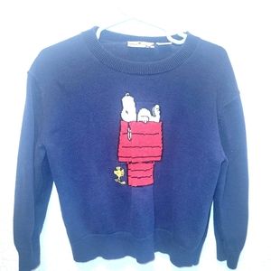Uniqlo Peanuts Snoopy Sweater Pre-owned Toddler 3-4